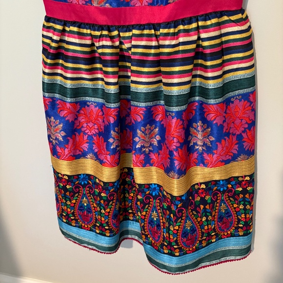 Anthropologie Payal Jain Womens Francesca Cocktail Dress Sleeveless Size 2P - Picture 8 of 12